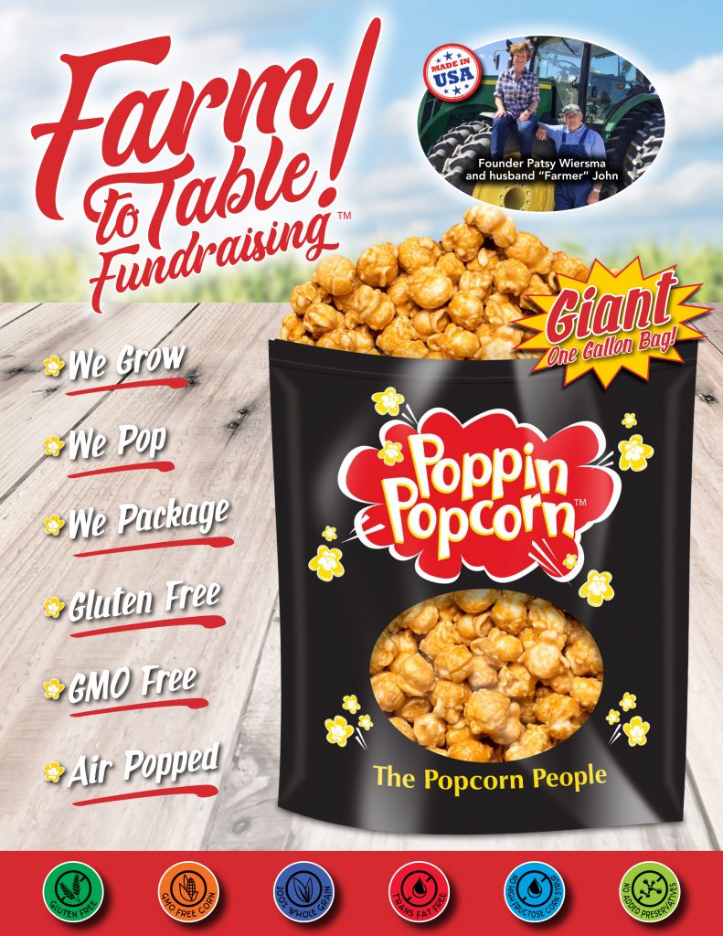 Farm To Table 50 Profit Fundraiser Poppin Popcorn Online